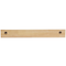 Light Brown Wood 2 Shelves Wall Shelf with Lip Set of 2 18", 24"
